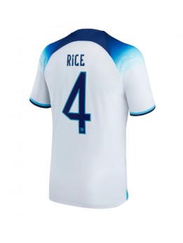 Moški Nogometna dresi replika Anglija Declan Rice #4 Domači SP 2022 Kratek rokav